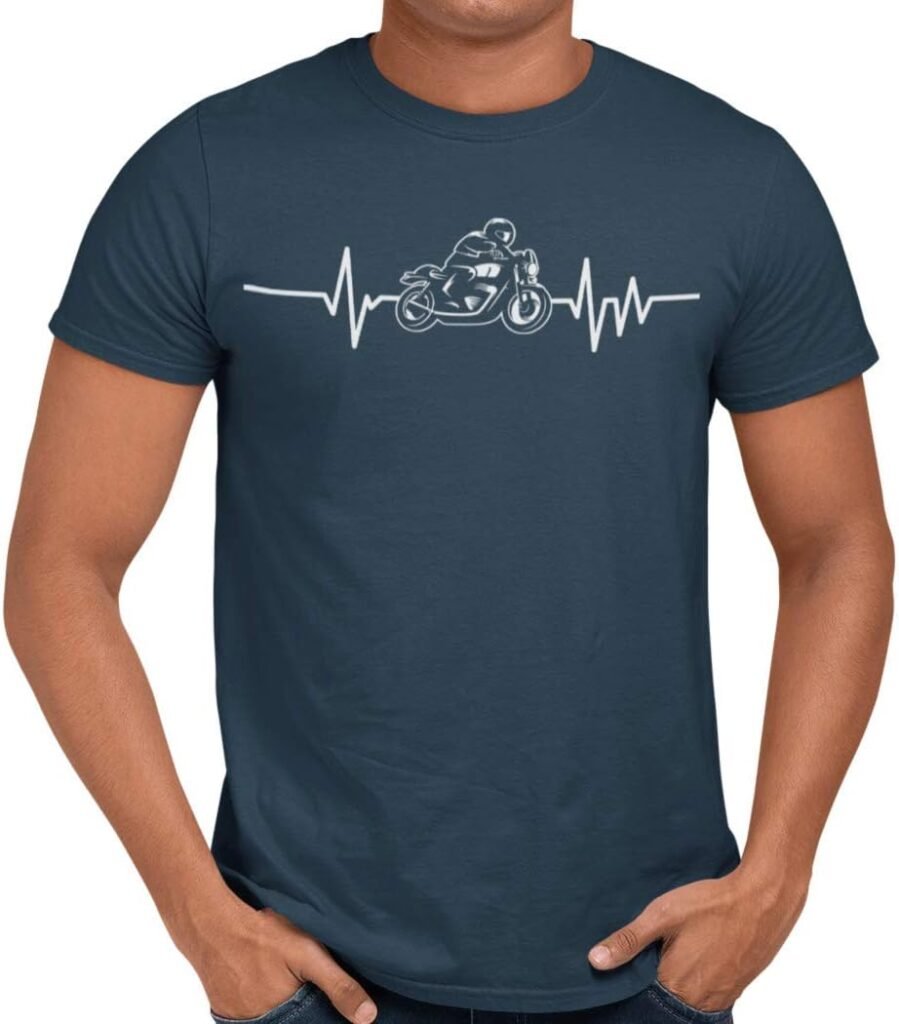 Getting Shirty Motorbike Heartbeat (Bike, Biker) Motorbike T-Shirt for Men and Women Getting Shirty Motorbike Heartbeat (Bike, Biker) Motorbike T-Shirt for Men and Women