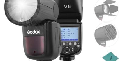 Godox V1-S Professional Camera Flash Speedlite Speedlight Round Head Wireless 2.4G Fresnel Zoom for Sony a7RII a7R a58 a99 ILCE6000L a7RIII a7R3 a9 a77II a77 a350 Camerasfor Wedding Portrait Studio