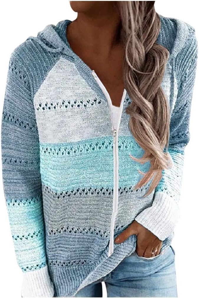 Gym Sports Yoga Tops Shirts Fashion Women Casual Patchwork Long Sleeves Hooded Sweater Cardigan Blouse Tops Sweatshirt Teenager Girls