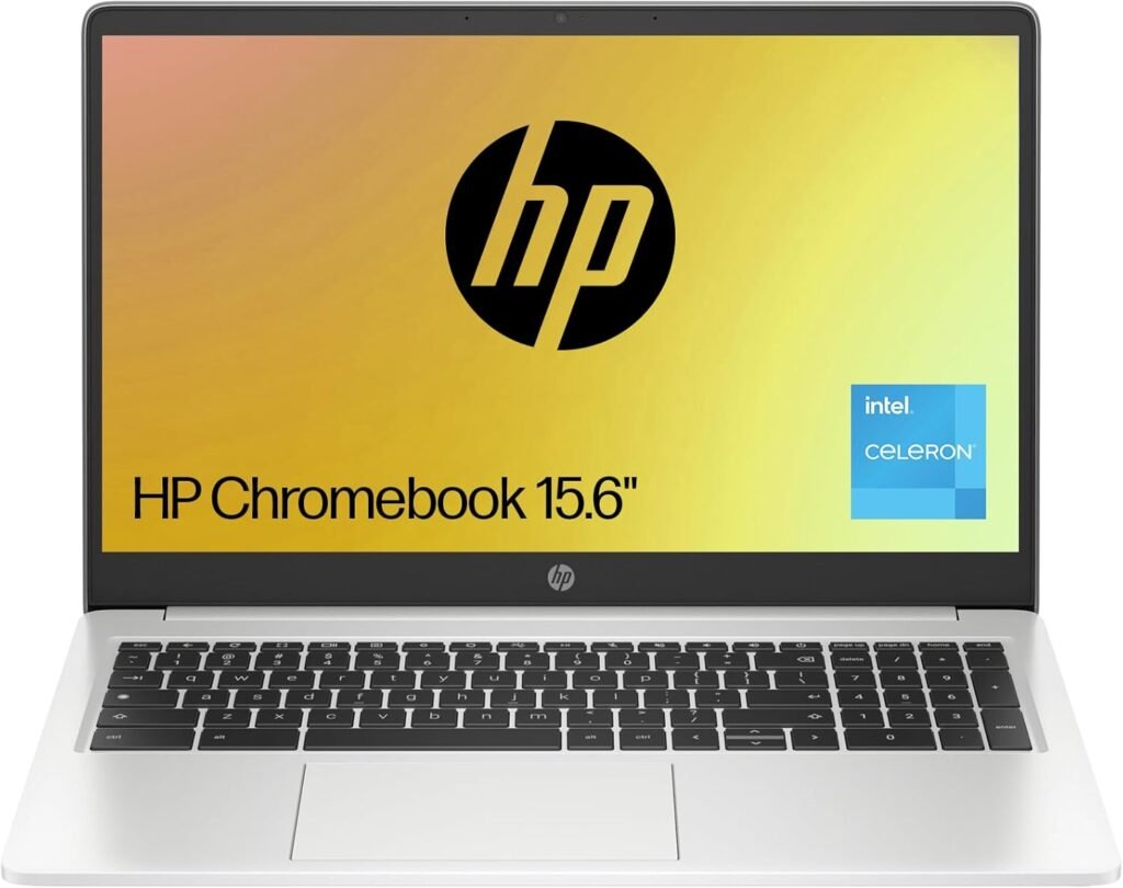 HP Chromebook 15.6″| Intel Celeron N4500 Processor|4 GB RAM | 64 GB eMMC |Intel UHD Graphics | HD 16:9 Display | Up to 11hrs battery | Chrome OS | Dual Speakers | Mineral Silver| 15a-na0002sa