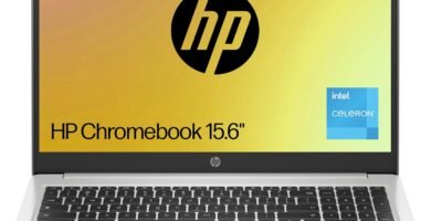 HP Chromebook 15.6″| Intel Celeron N4500 Processor|4 GB RAM | 64 GB eMMC |Intel UHD Graphics | HD 16:9 Display | Up to 11hrs battery | Chrome OS | Dual Speakers | Mineral Silver| 15a-na0002sa