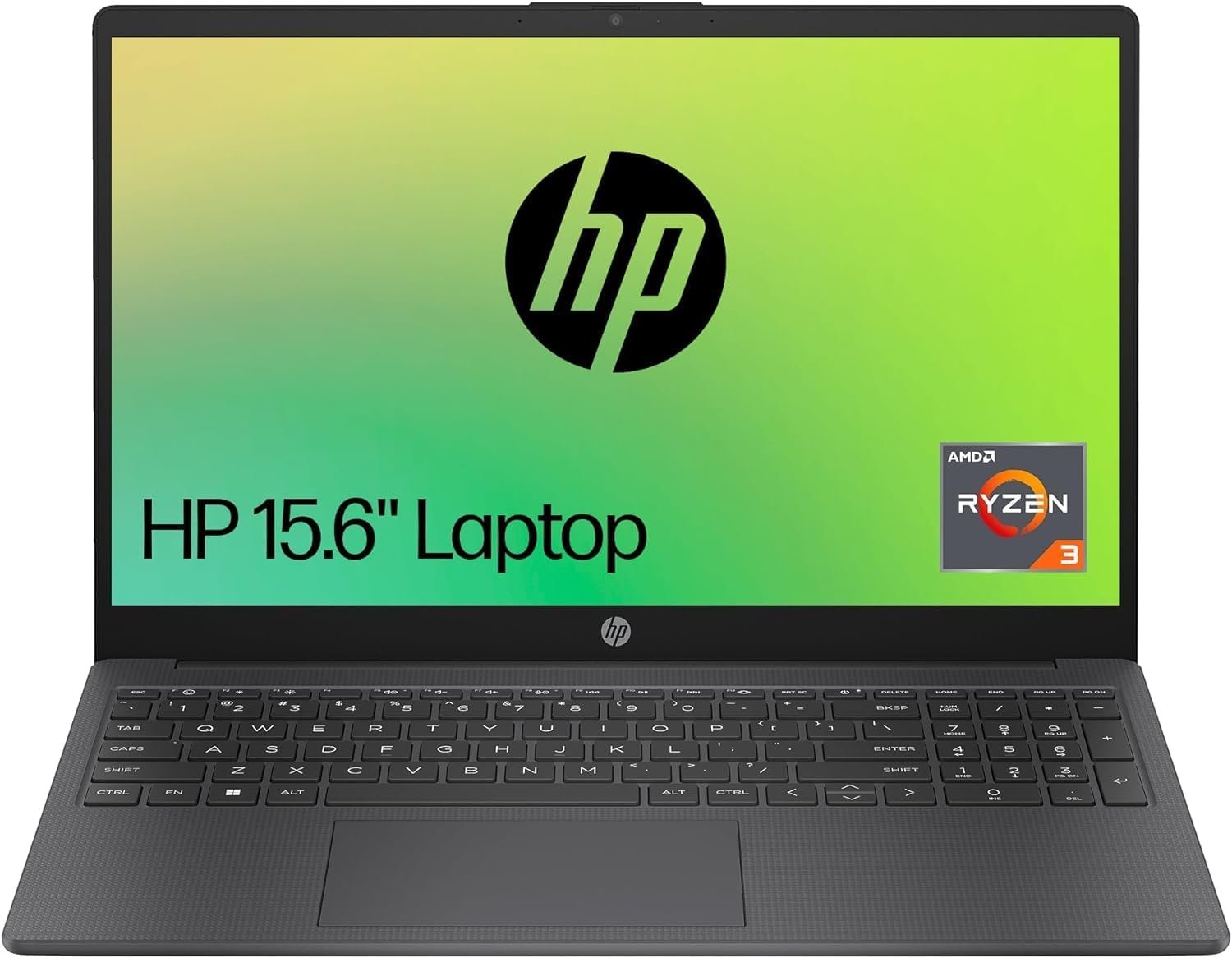 HP Laptop PC 15-fc0018na – AMD Ryzen 3-7320U Processor – 4GB RAM – 128GB SSD – AMD Radeon GPU – 15.6 inch Full HD 16:9 Display – Windows 11 Home – Jet Black