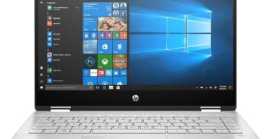 HP Pavilion x360 14-dh0025na Convertible Laptop 8th Generation Intel® Core™ i5 processor, 8 GB memory 256 GB SSD storage