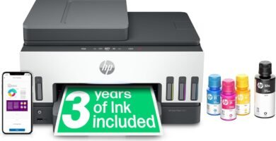 HP Smart Tank 7605 All-in-One Wireless Inkjet Printer, 35 Page Automatic Document Feeder, Grey