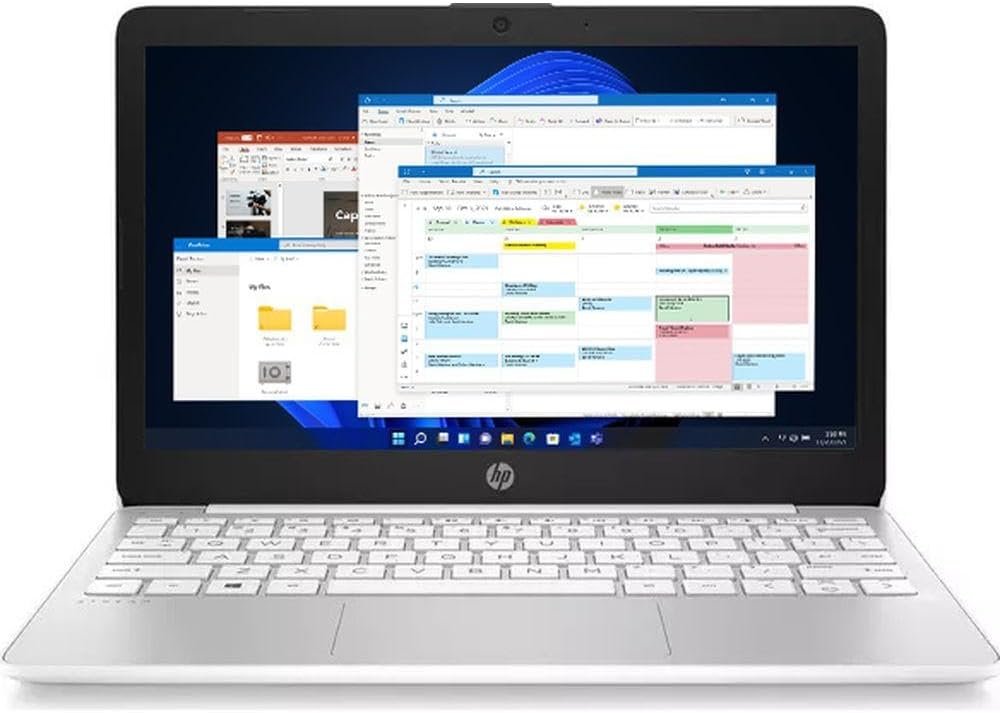 HP Stream Laptop PC 11-ak0515sa | Intel® Celeron® N4020 Processor | 4GB RAM | 64GB eMMC | 11 inch HD 16:9 display | Windows 11 Home | Diamond White