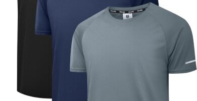 Holure Men’s 5 Pack Sportswear Breathable T-Shirts Quick-Drying Short-Sleeve Shirts