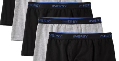 INNERSY Boys Underwear Cotton Boxers Shorts Multipack Underpants with Fly 6-18 Years Pants Pack of 5 INNERSY Boys Underwear Cotton Boxers Shorts Multipack Underpants with Fly 6-18 Years Pants Pack of 5
