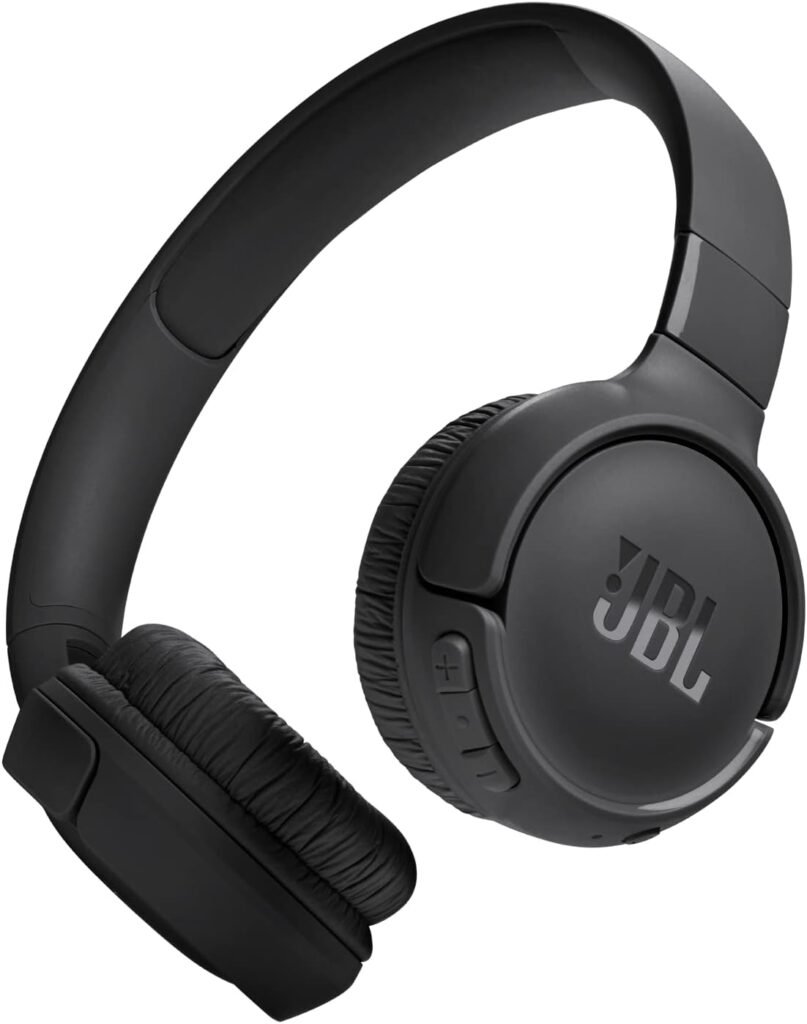 JBL Tune 520BT Wireless On-Ear Headphones with JBL Pure Bass Sound, Bluetooth 5.3, Hands-Free Calls and 57-Hour Battery Life, Black