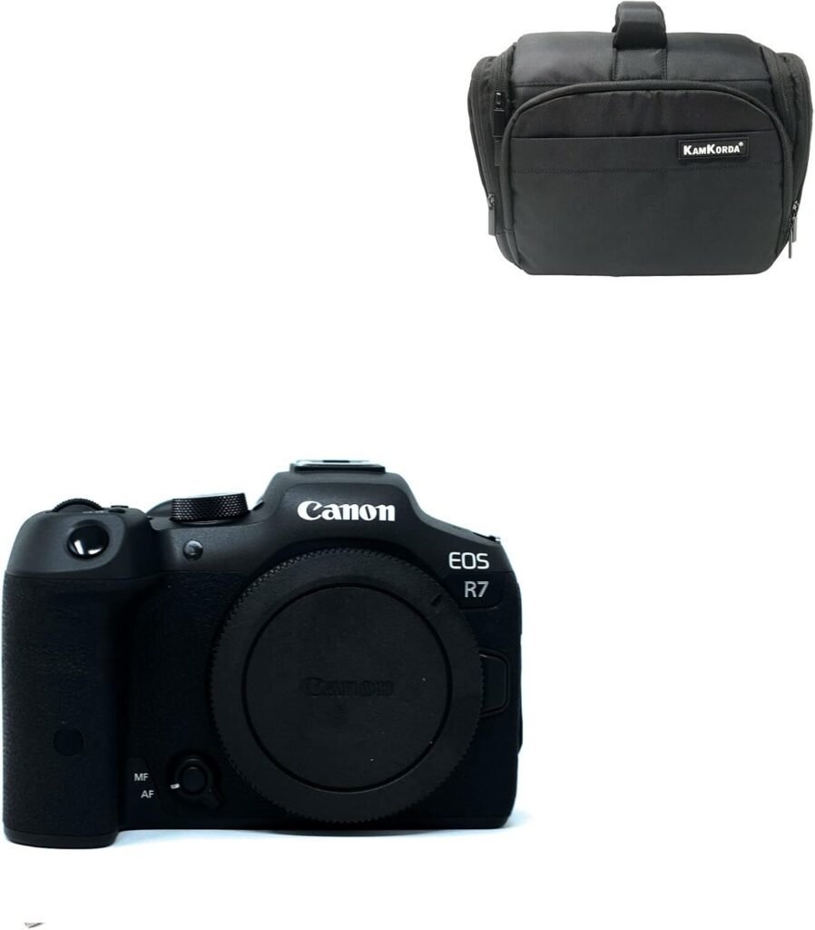 KamKorda Camera Bag + R7 Mirrorless Digital Camera Body, 32.5MP APS-C CMOS Sensor, 4K60 10-Bit Video + 2 Year Warranty