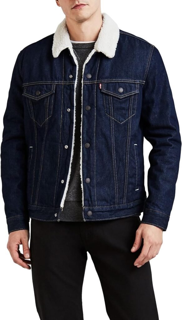 Levi’s Men’s Type 3 Sherpa Trucker Denim Jacket