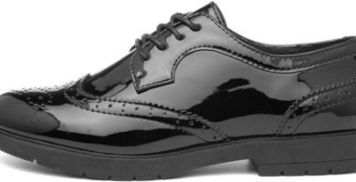 Lilley Agnes Womens Black Lace Up Brogue Shoe