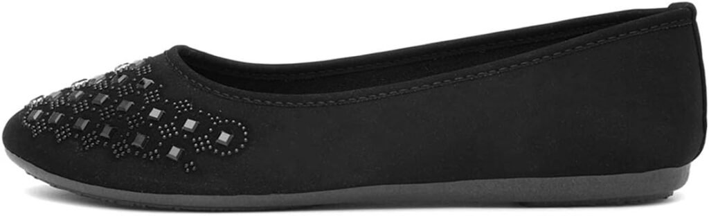 Lilley Gloria Womens Black Diamante Ballerina Lilley Gloria Womens Black Diamante Ballerina