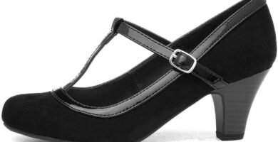 Lilley Vicky Womens Black Faux Suede Court Shoe