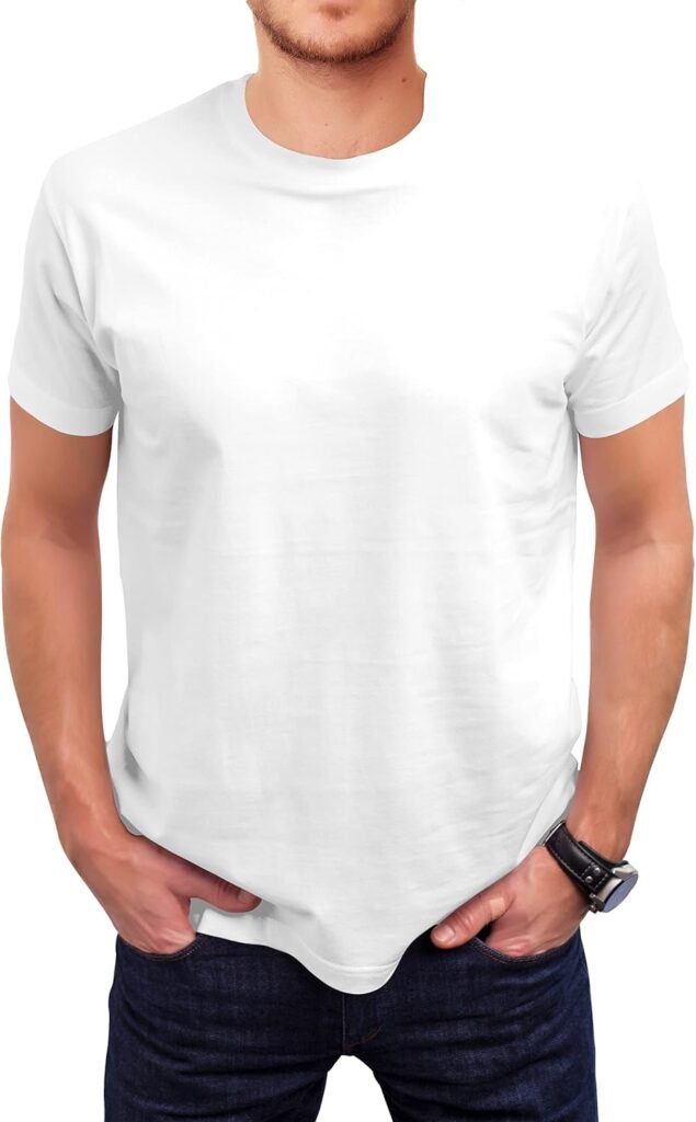 Love My Fashions Men’s Round Neck Short Sleeves Plain T-Shirt