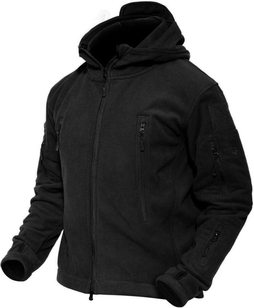 MAGCOMSEN Men’s Jacket Winter Fleece Jackets Windproof Work Military Tactical Hoodie Zipper Pockets MAGCOMSEN Men’s Jacket Winter Fleece Jackets Windproof Work Military Tactical Hoodie Zipper Pockets