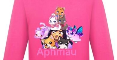 MOEYIQI Aphmau Kids Hoodie Cartoon Printed Sweatshirt Girls and Boys Casual Jumper Top
