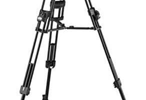 Manfrotto Aluminium 645 Professional Video Camera Tripod, Fast Twin Legs, Camera Stand for Digital Cameras, Mirrorless Cameras, Camcorder, Video System, Videographer, Vlogging Equipment