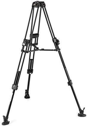 Manfrotto Aluminium 645 Professional Video Camera Tripod, Fast Twin Legs, Camera Stand for Digital Cameras, Mirrorless Cameras, Camcorder, Video System, Videographer, Vlogging Equipment