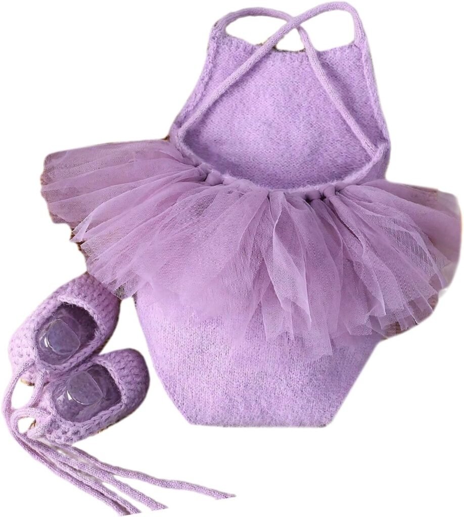 Meiliyizu Baby Photo Clothes Newborns Costume Clothing Knitted Dress Shoes Outfit for Infant Photography Props Baby Supply