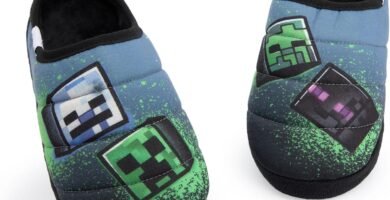 Minecraft Boys Graffiti Style Slip On Loafer Slippers | Slip-On Indoor Shoes for Kids | Multicoloured Gaming Footwear for Boys | Lightweight Indoor Slides for Children & Teens Minecraft Boys Graffiti Style Slip On Loafer Slippers | Slip-On Indoor Shoes for Kids | Multicoloured Gaming Footwear for Boys | Lightweight Indoor Slides for Children & Teens