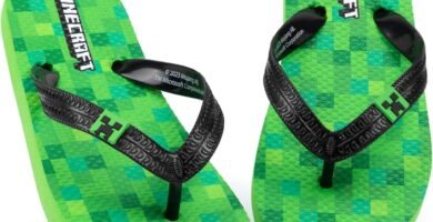 Minecraft Creeper Kids Sandals | Green Flip Flop Sliders For Boys & Girls | Block Pixel Game Villain Summer Shoes | Fun Slip-on Beach Footwear Merchandise Gift for Children and Teens Minecraft Creeper Kids Sandals | Green Flip Flop Sliders For Boys & Girls | Block Pixel Game Villain Summer Shoes | Fun Slip-on Beach Footwear Merchandise Gift for Children and Teens
