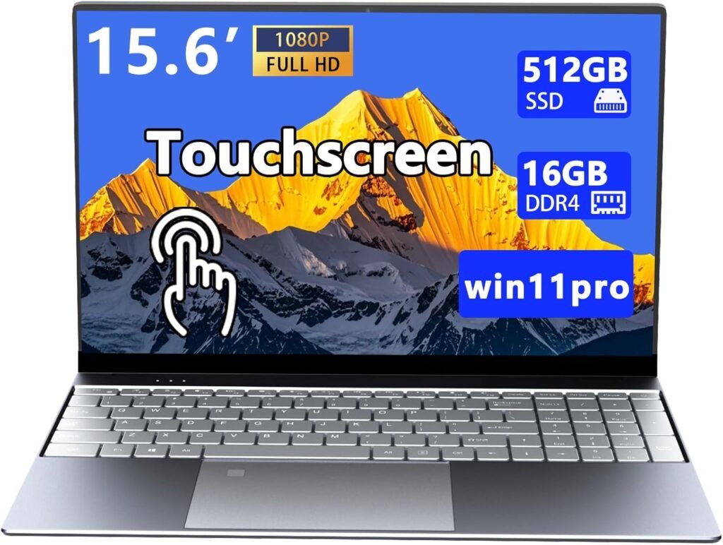 Morostron Touchscreen Notebook Laptop, 15.6″ HD, All-Metal Body N5095 Quad-core 2.9 GHz Processor, 16GB DDR4 512GB SSD,Fingerprint and Backlit Keyboard,FHD 1920 * 1080 IPS,WiFi,Windows 11 Home Morostron Touchscreen Notebook Laptop, 15.6″ HD, All-Metal Body N5095 Quad-core 2.9 GHz Processor, 16GB DDR4 512GB SSD,Fingerprint and Backlit Keyboard,FHD 1920 * 1080 IPS,WiFi,Windows 11 Home