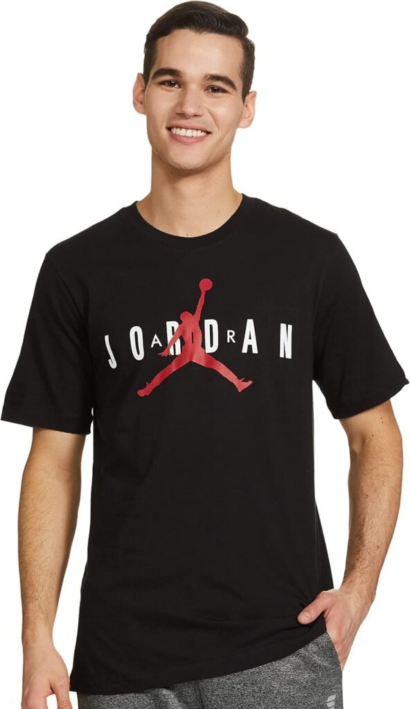 NIKE Men’s M J Ss Ctn Jrdn Air Wrdmrk T-Shirt NIKE Men’s M J Ss Ctn Jrdn Air Wrdmrk T-Shirt