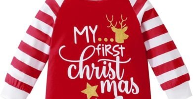 Newborn Baby Girl Boy Christmas Romper Jumpsuit My First Christmas Outfit Long Sleeve Bodysuits Playsuit Xmas Clothes Festive Christmasthemed Baby Clothing
