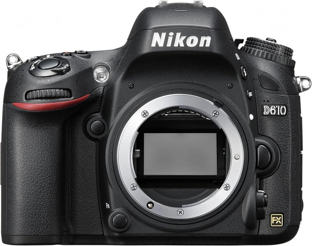 Nikon D610 Digital SLR Camera Body (24.3MP) 3.2 inch LCD (Renewed)