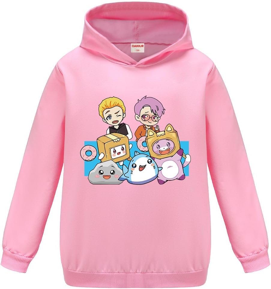 OAIXIUR Boys Foxy and Boxy Hoodie Kids Casual Sweatshirts Teens Cotton Jumper