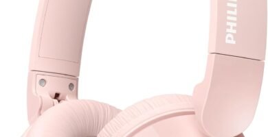 PHILIPS TAH4209PK Lightweight On Ear Wireless Bluetooth Headphones with Passive Noise Isolation – 55 Hours Play Time, Natural Sound, Clear Calls, Dynamic Bass, 2 Hours USB-C Charging – Pink