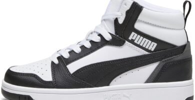 PUMA Unisex Kid’s Rebound V6 Mid Jr Sneaker PUMA Unisex Kid’s Rebound V6 Mid Jr Sneaker