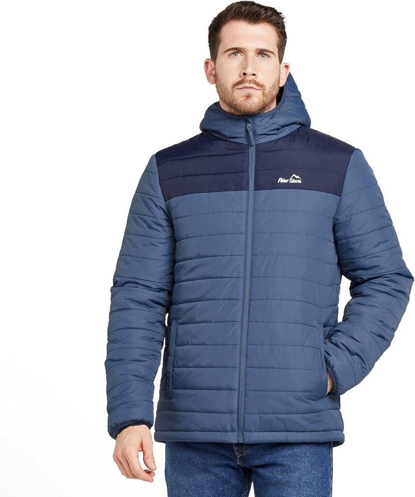Peter Storm Men’s Blisco II Jacket with Hood & 2 Pockets, Insulated, Water Repellent & Lightweight Puffer Coat for Cold Weather & Winter, Walking, Hiking & Outdoor Recreation Peter Storm Men’s Blisco II Jacket with Hood & 2 Pockets, Insulated, Water Repellent & Lightweight Puffer Coat for Cold Weather & Winter, Walking, Hiking & Outdoor Recreation