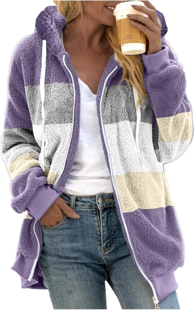 Qixiu Womens Fleece Jacket Women Sweatshirt Winter Loose Solid Zipper Drawstring Long-Sleeved Jackets Full Zip Hoodie Winter Sweater Warm Longline Women Coat Outdoor Cardigan Qixiu Womens Fleece Jacket Women Sweatshirt Winter Loose Solid Zipper Drawstring Long-Sleeved Jackets Full Zip Hoodie Winter Sweater Warm Longline Women Coat Outdoor Cardigan