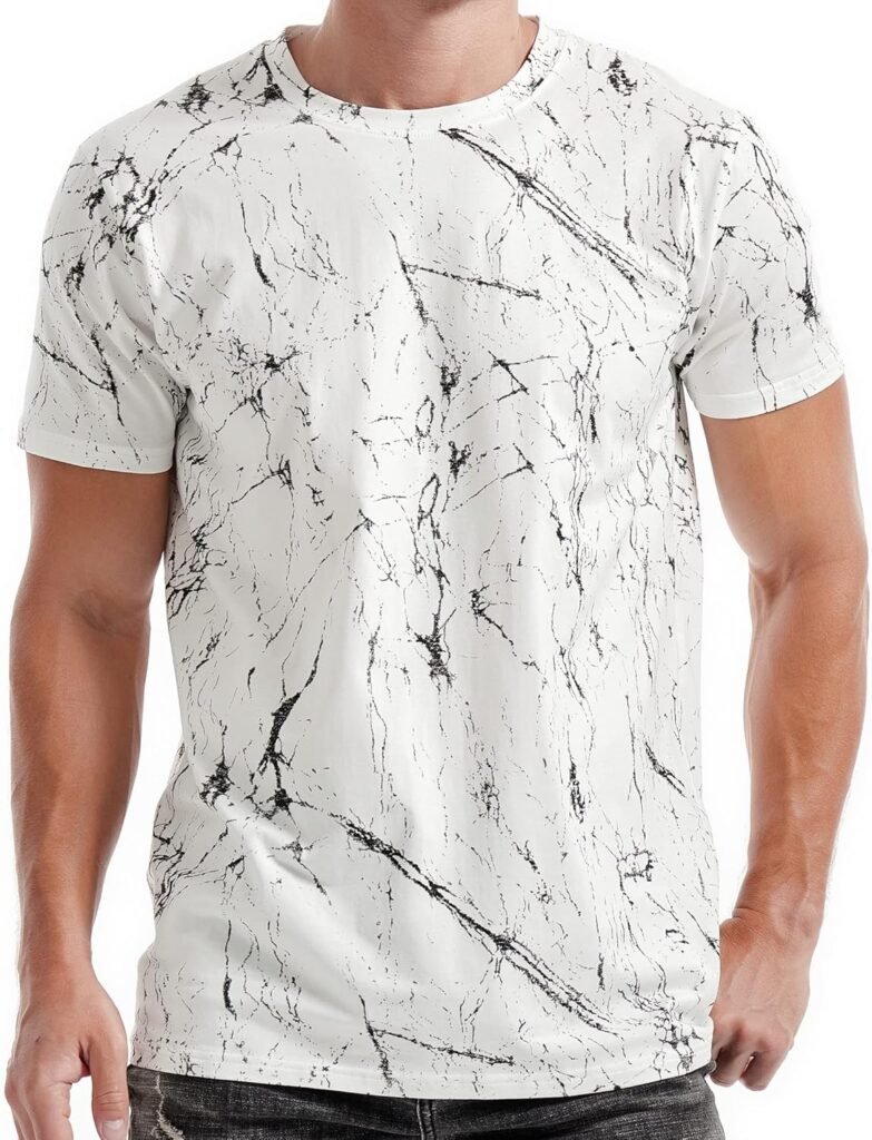 RONOMO Men’s Fashion Printed Tee Top Casual Print T-Shirt