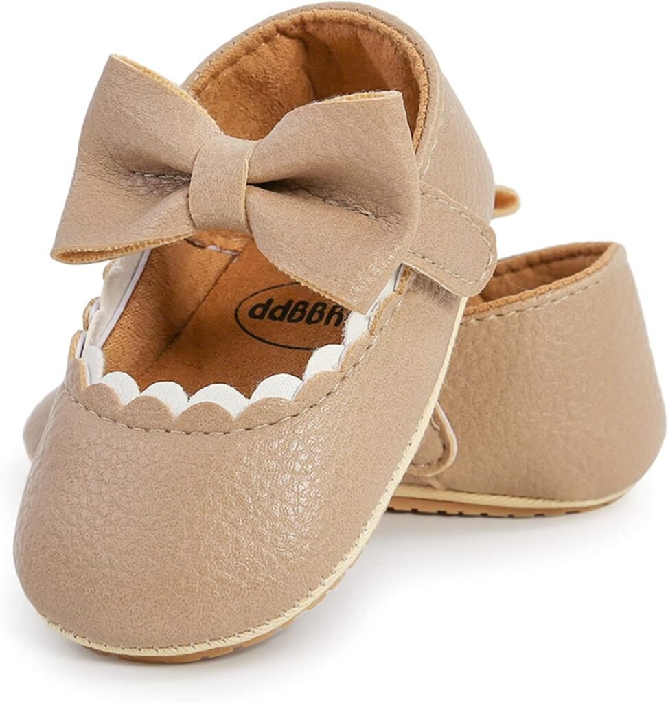 RVROVIC Baby Girl Moccasins Infant Princess Sparkly Premium Lightweight Soft Sole Prewalker Toddler Girls Shoes