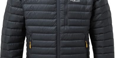 Rab Men’s Microlight Down Jacket for Trekking, Climbing, & Skiing