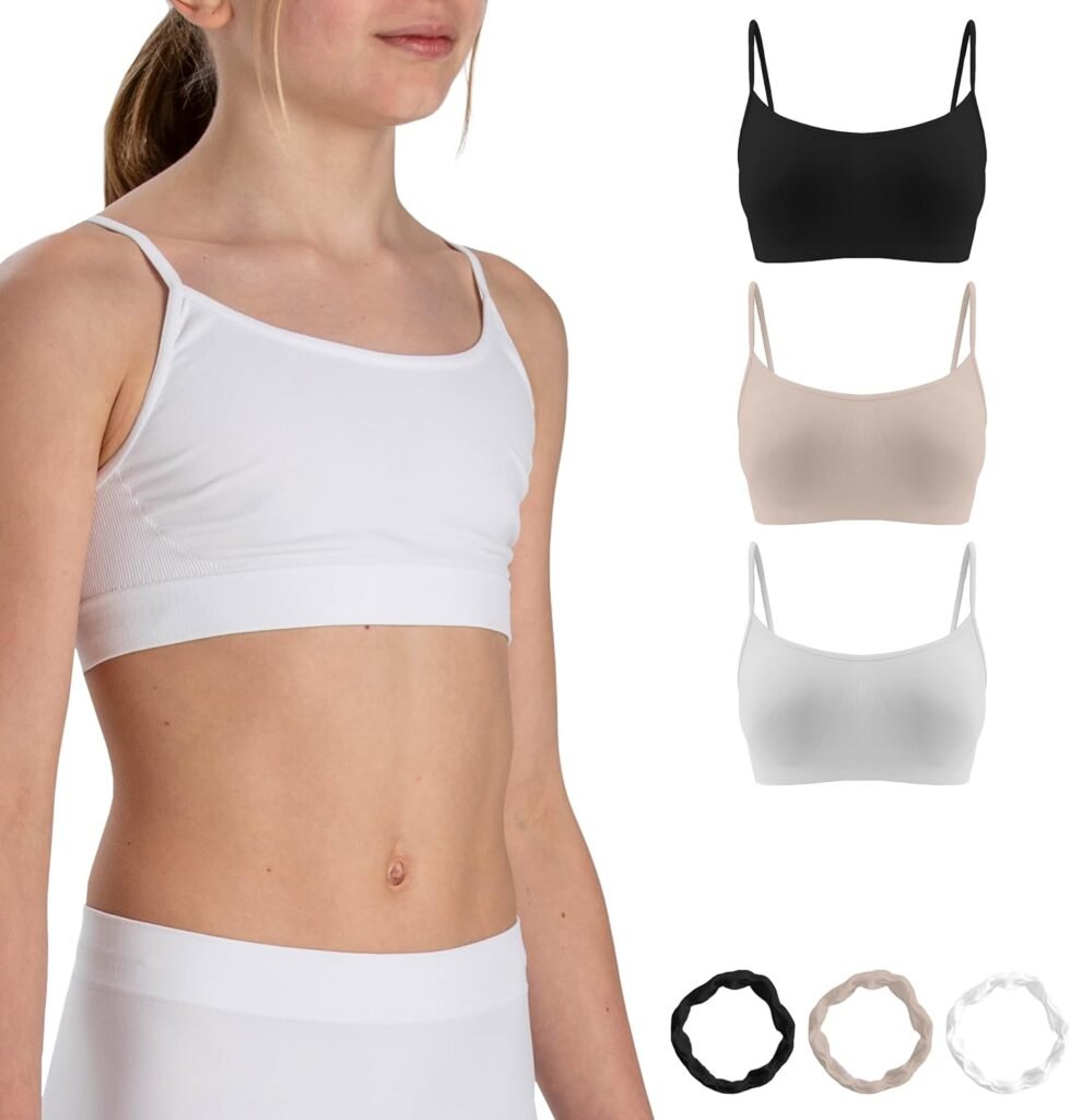 Risalti 3 Pcs Microfibre Crop Tops for Girls – Seamless Bra for Girl, Girls Crop Tops, Crop Tops Kids, Crop Top Bra, Teen Girl Clothes, Kids Bra, Bracelets Included – Made in Italy Risalti 3 Pcs Microfibre Crop Tops for Girls – Seamless Bra for Girl, Girls Crop Tops, Crop Tops Kids, Crop Top Bra, Teen Girl Clothes, Kids Bra, Bracelets Included – Made in Italy