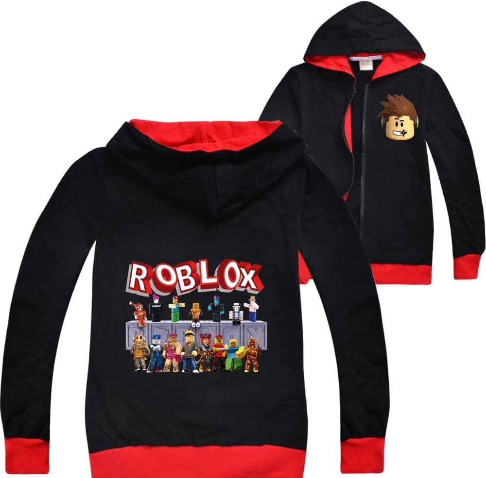 Roblox Jacket Boys Zipper Sweater Teen Hoodie Girls Long Sleeve T-Shirt Cotton Autumn Sport Tops Running Clothes Roblox Jacket Boys Zipper Sweater Teen Hoodie Girls Long Sleeve T-Shirt Cotton Autumn Sport Tops Running Clothes