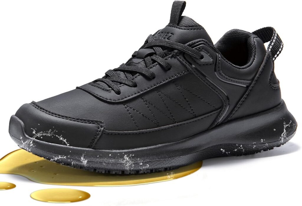 SPIEZ Non Slip Shoes Women – SRC Certification Waterproof Oilproof Work Trainers for Chef Kitchen Black UK 3.5-7.5 SPIEZ Non Slip Shoes Women – SRC Certification Waterproof Oilproof Work Trainers for Chef Kitchen Black UK 3.5-7.5