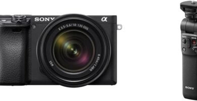 Sony Alpha 6400 E-Mount Compact Mirrorless Camera 18-135 mm with GP-VPT2BT Handgrip, Black