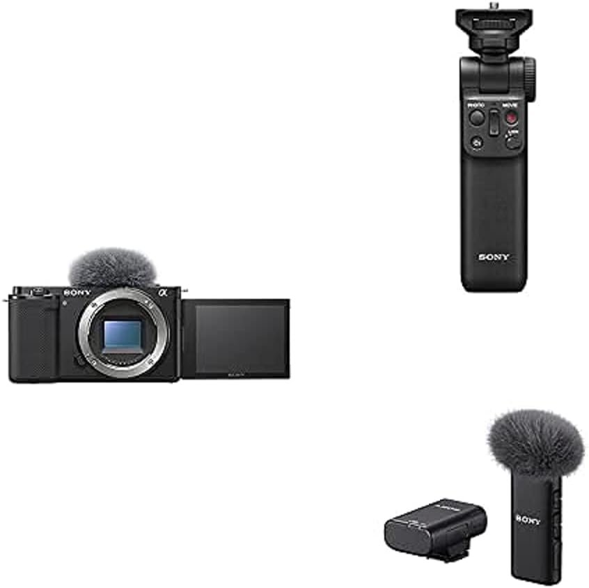 Sony Alpha ZV-E10 | Camera Body with Handgrip & Microphone