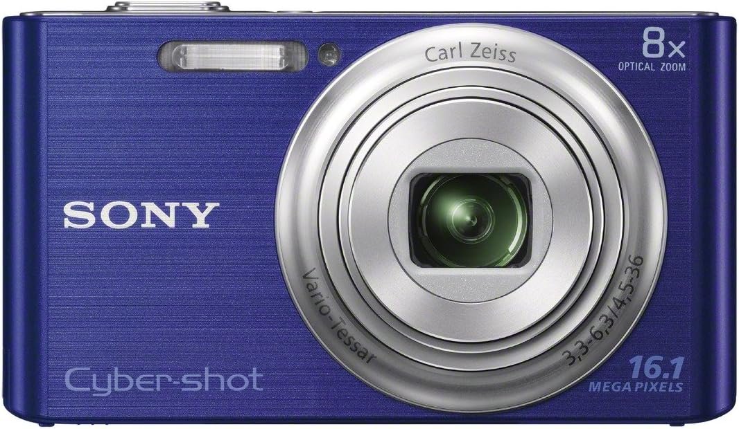Sony Cyber-Shot DSC-W730 Digital Camera, Blue (Renewed)