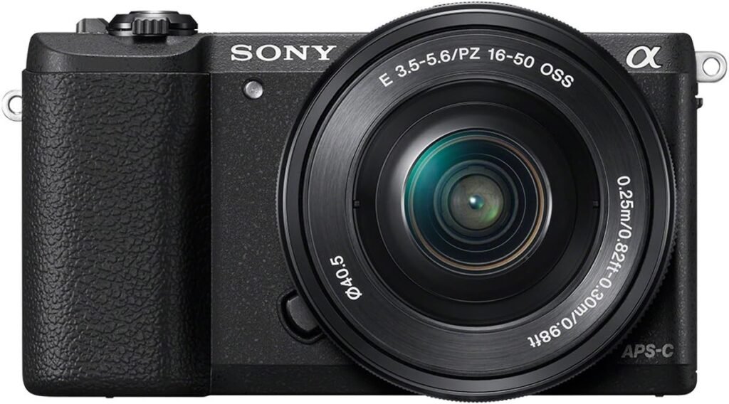 Sony ILCE5100LB.CEC Compact System Camera with 16-50 Lens (24.3 MP, 180 Degrees Tiltable LCD, Fast Hybrid Auto Focus, Noise Reduction Feature, Wi-Fi and NFC) – Black