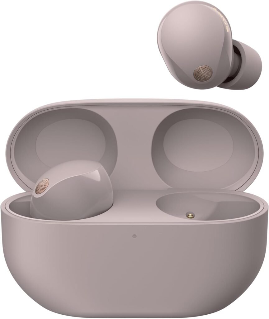Sony WF-1000XM5 Wireless Noise Cancelling Earbuds, Bluetooth, In-ear Headphones, Mic, Up to 24 Hours Battery Life, Quick Charge, IPX4, Alexa & Google Assistant, iOS & Android – Smoky Pink
