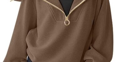 SotRong Quarter Zip Sweatshirt Women Oversized Laple Collar Pullover Sweatshirts Long Sleeve Loose Fit Trendy Y2K Fashion Baggy Tops SotRong Quarter Zip Sweatshirt Women Oversized Laple Collar Pullover Sweatshirts Long Sleeve Loose Fit Trendy Y2K Fashion Baggy Tops