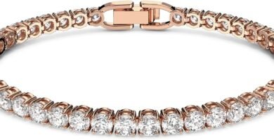 Swarovski Matrix Tennis bracelet, Round cut, Pink, Rhodium plated Swarovski Matrix Tennis bracelet, Round cut, Pink, Rhodium plated