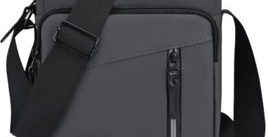 Tuaeccki Men’s Shoulder Bag Large Messenger Bags Waterproof Crossbody Bags for Men with Adjustable Strap Casual Handbag Lightweight Travel Phone Bag with Multiple Pockets for School Working, Grey Tuaeccki Men’s Shoulder Bag Large Messenger Bags Waterproof Crossbody Bags for Men with Adjustable Strap Casual Handbag Lightweight Travel Phone Bag with Multiple Pockets for School Working, Grey