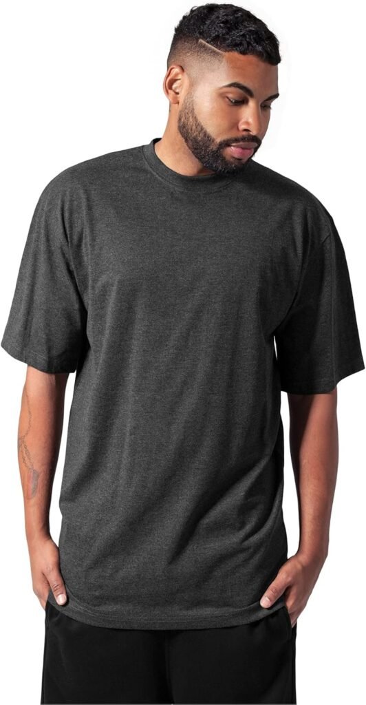 Urban Classics Men’s Tall Tee Oversized Short Sleeves T-Shirt with Dropped Shoulders, 100% Jersey Cotton