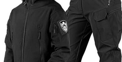 WENNEWU Military Soft Shell Suits, Men’s Tactical Jacket And Pant, Waterproof Army Combat Suit Sets, Waterproof Camo Uniforme